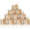 VGOODALL 50PCS Mini Suitcase Party Favor Box, 3"x2"x1.2" Little Luggage Candy Box with Tags for Travel Themed Party, Bridal Shower, Wedding Decorations